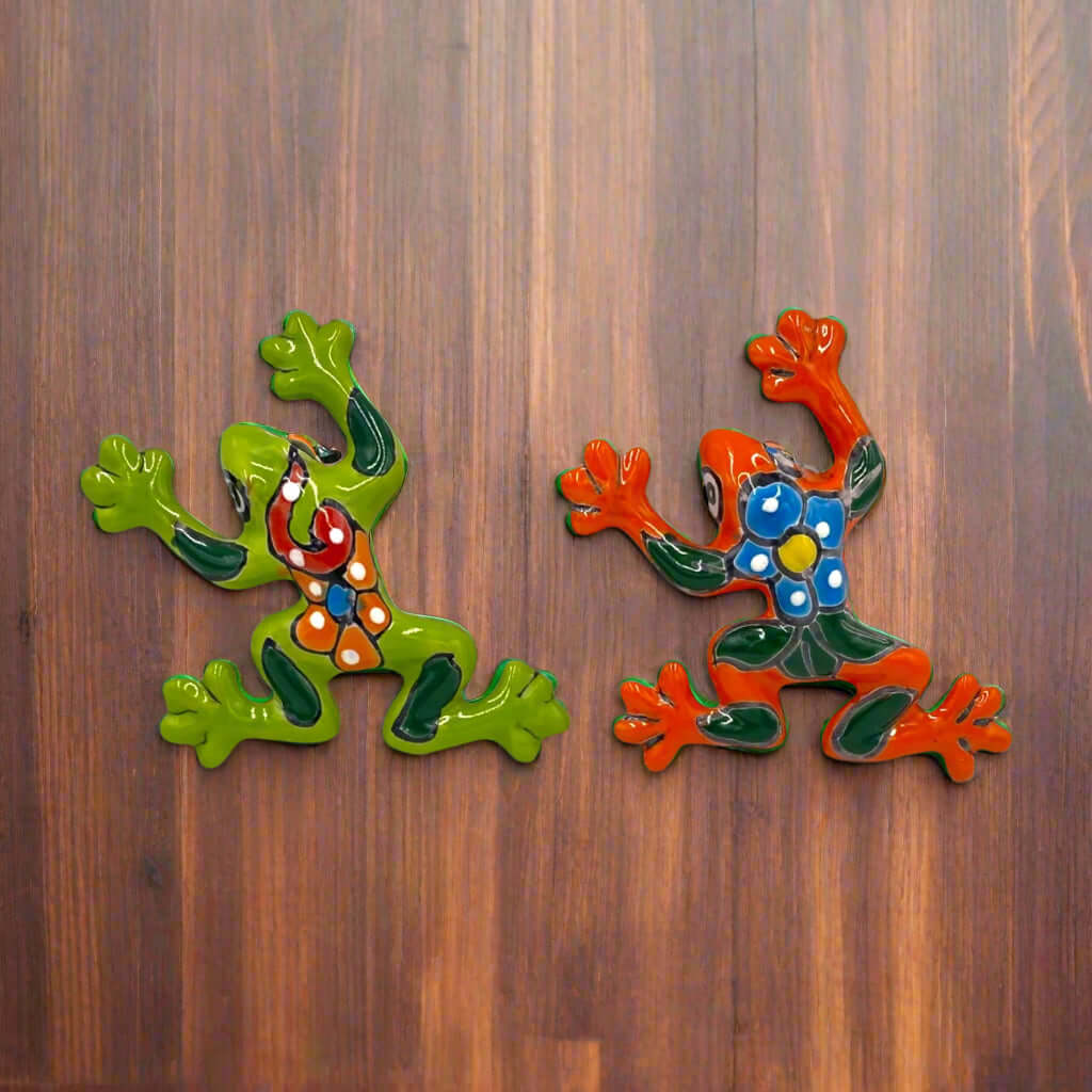 Talavera Frog Wall Art - Handmade Mexican Decor