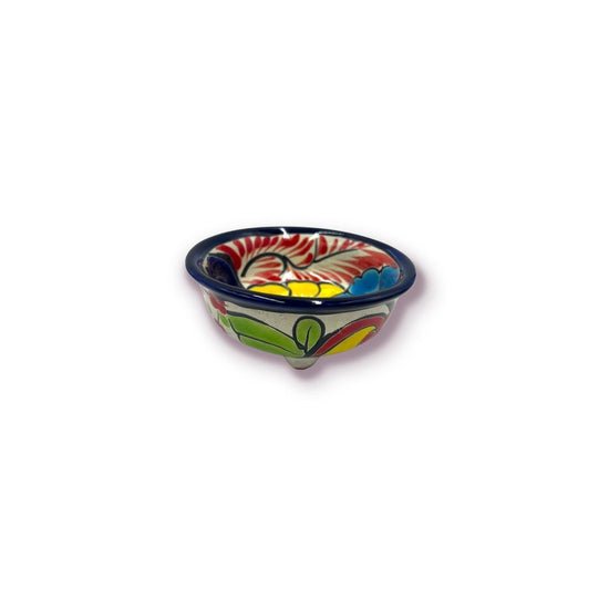 Talavera Sauce Bowls | Mexican Handmade Salsa Bowls (4" Diameter, 1.5" Depth)