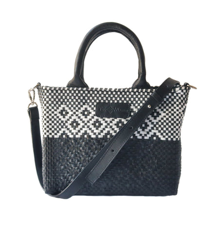 Black Small Woven Crossbody