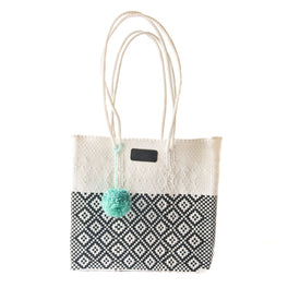 White Woven Tote