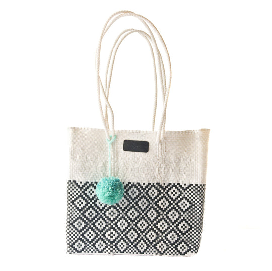 White Woven Tote