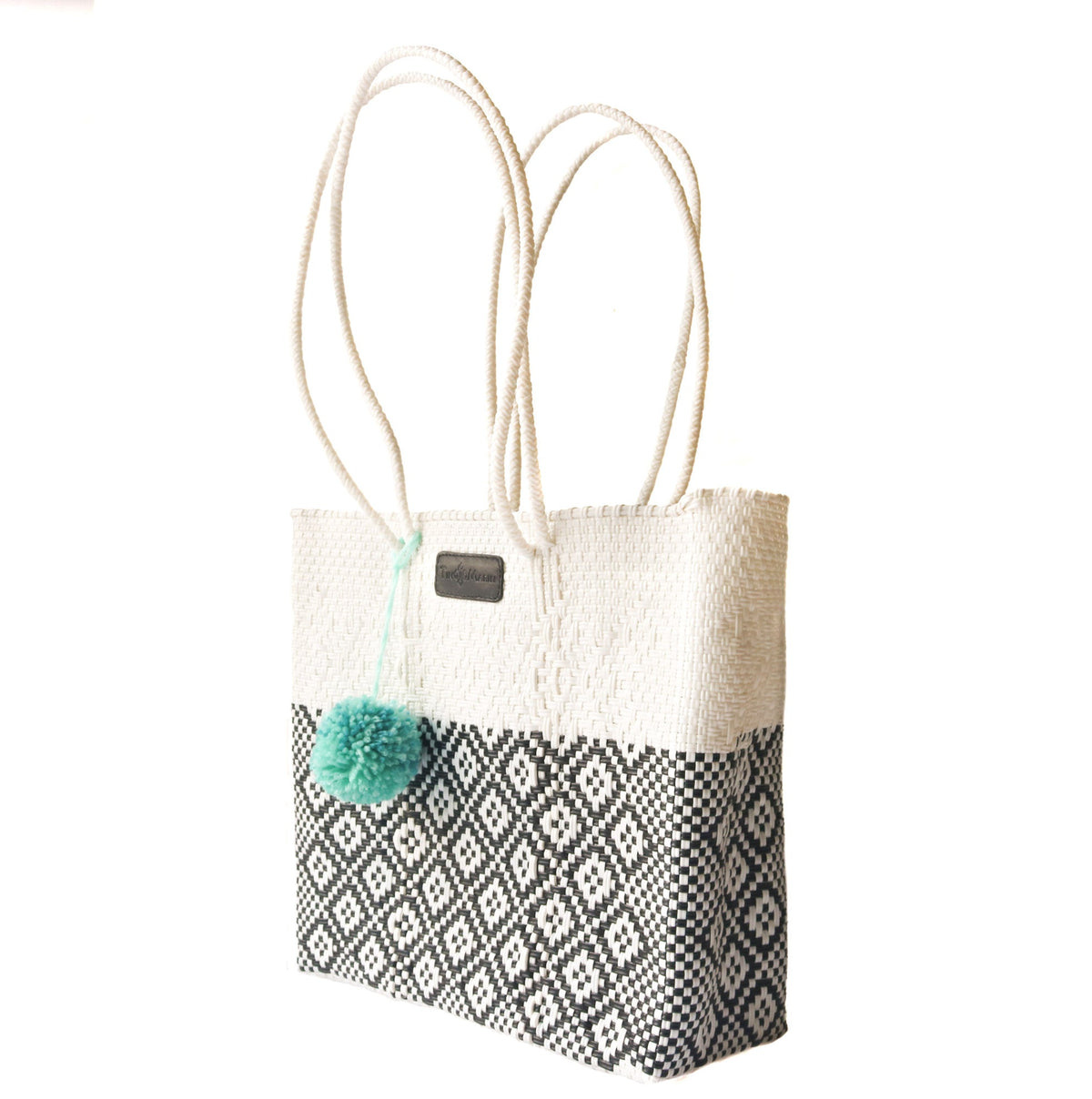 White Woven Tote