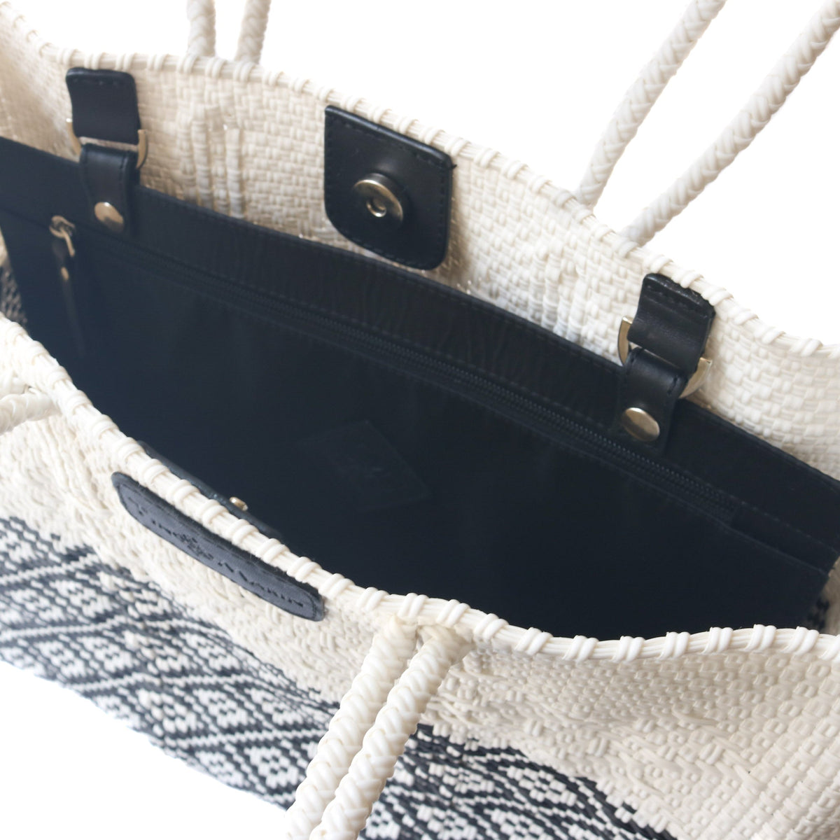 White Woven Tote