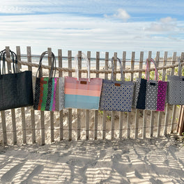 All Black Woven Tote