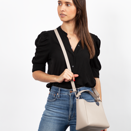 Yaya Leather Bucket Bag