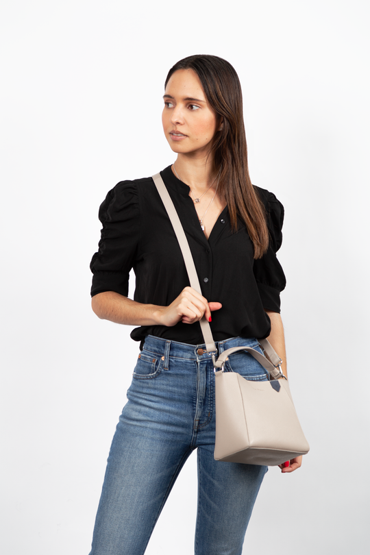 Yaya Leather Bucket Bag