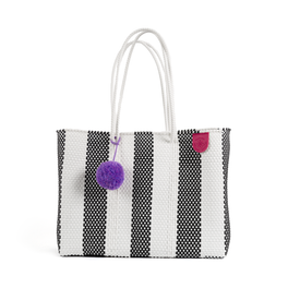 Zebra Woven Super Tote