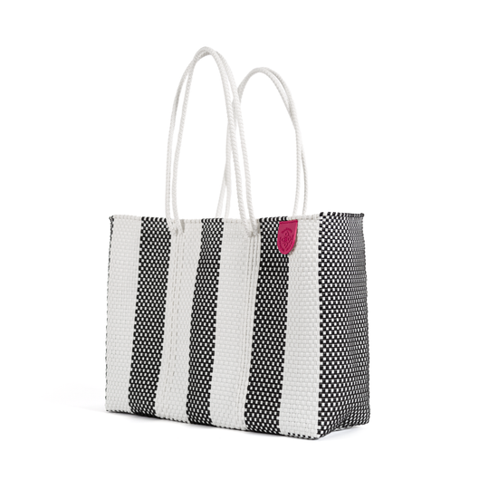 Zebra Woven Super Tote