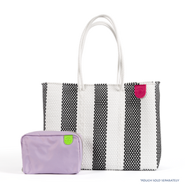 Zebra Woven Super Tote