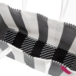Zebra Woven Super Tote