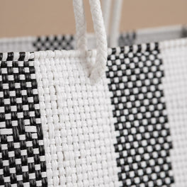 Zebra Woven Super Tote