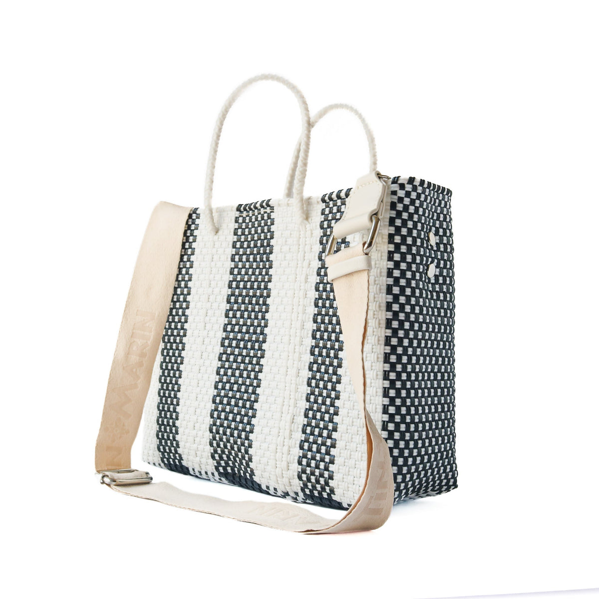 Zebra Medium Woven Resort Crossbody Bag