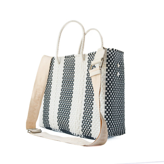 Zebra Medium Woven Resort Crossbody Bag