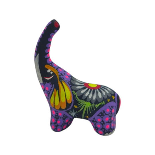 Alebrije Elephant Figurine - white background product view 5