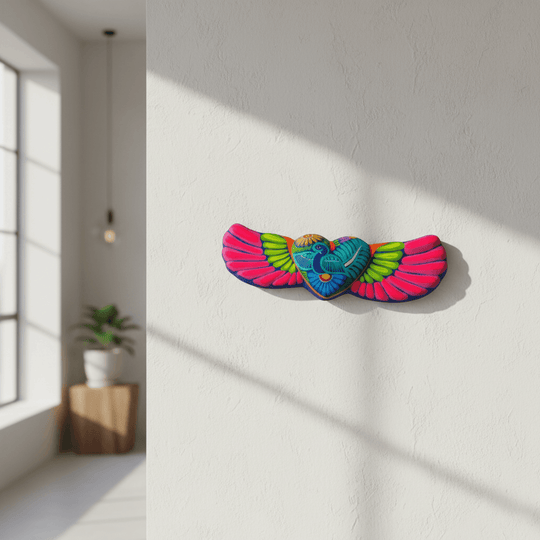 Alebrije Heart Wall Art - lifestyle product view 1