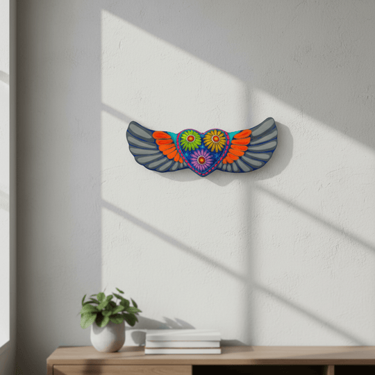 Alebrije Heart Wall Art - lifestyle product view 2
