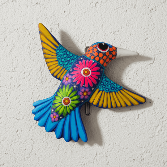 Alebrije Hummingbird Wall Art - lifestyle product view 1