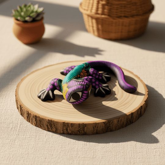 Alebrije Lizard Figurine - lifestyle product view 1