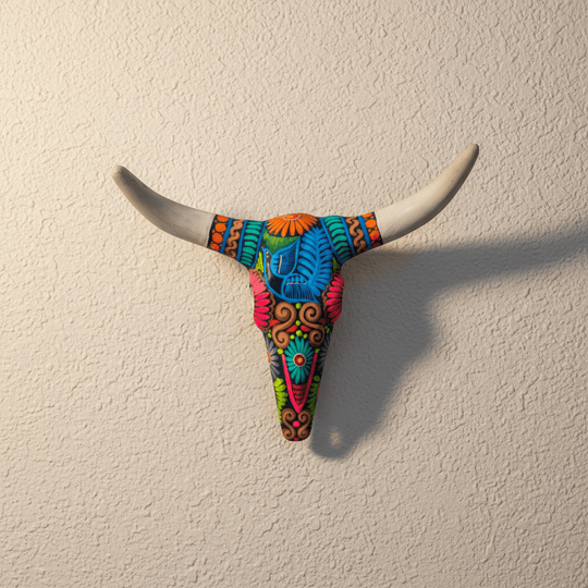 Alebrije Longhorn Wall Art - lifestyle product view 2