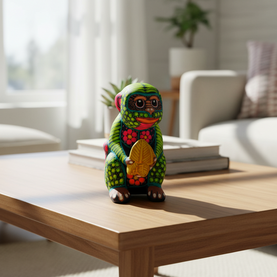 Alebrije Monkey Figurine - lifestyle product view 2