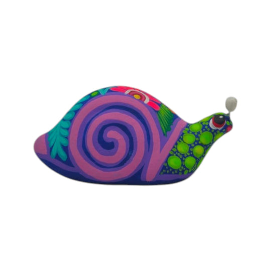 Alebrije Snail Figurine - white background product view 5