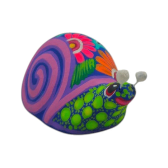 Alebrije Snail Figurine - white background product view 7