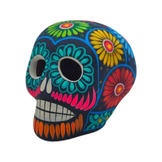 Alebrije Sugar Skull Figurine - white background product view 6