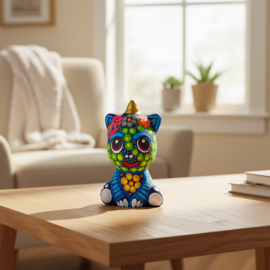 Alebrije Unicorn Figurine - lifestyle product view 1