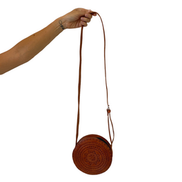 Aria Round Canteen Leather Purse - Mexico