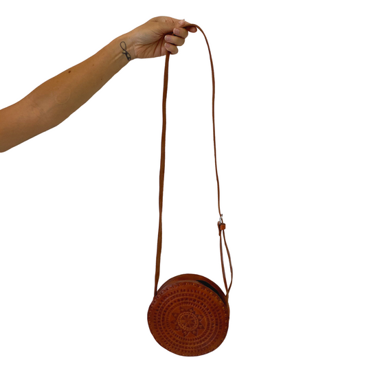 Aria Round Canteen Leather Purse - Mexico