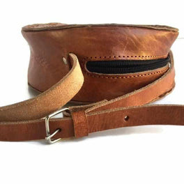 Aria Round Canteen Leather Purse - Mexico