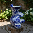 Blue & White Talavera Fountain - lifestyle product view 2