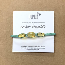 Erika Triple Amber Macrame Pull String Friendship Bracelet - Mexico