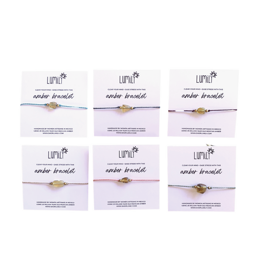 Erika Single Amber Pull String Friendship Bracelet - Mexico