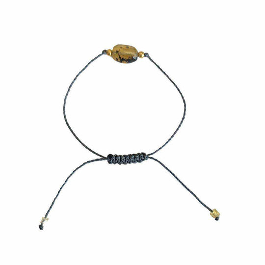 Erika Single Amber Pull String Friendship Bracelet - Mexico