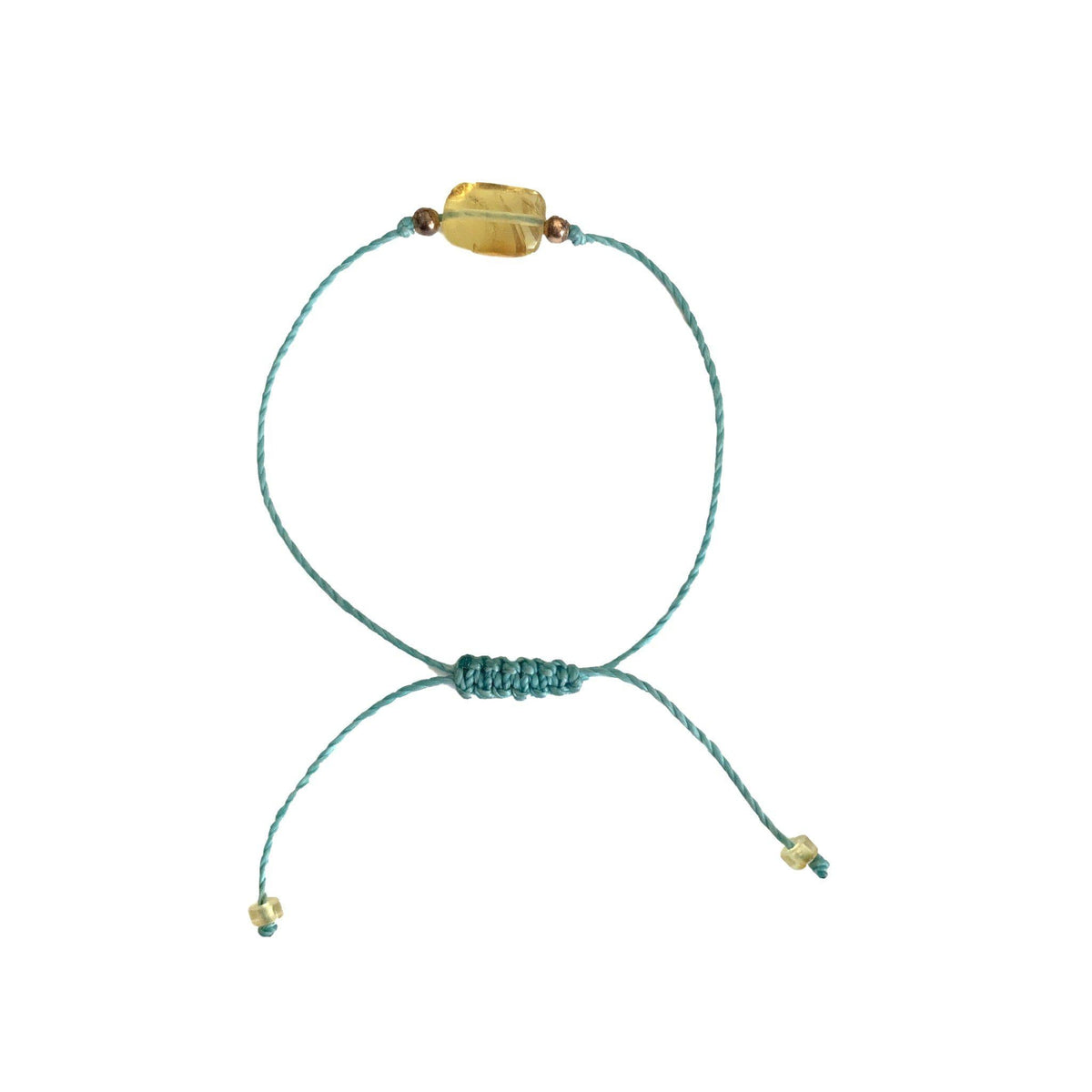 Erika Single Amber Pull String Friendship Bracelet - Mexico