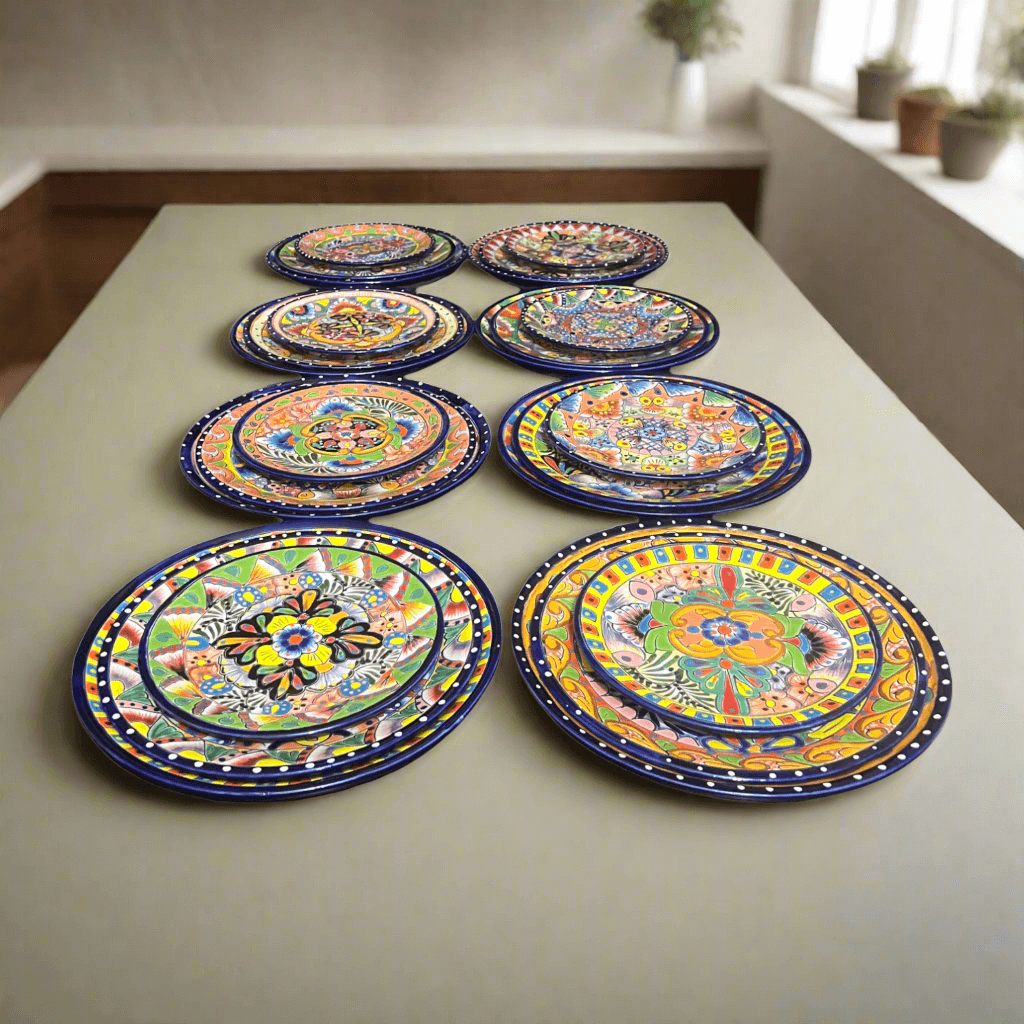 Colorful Talavera Dinnerware Set | 24-Piece