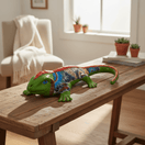 Extra Large Talavera Iguana Statue - lifestyle product view 4