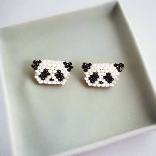Safari Seed Bead Animal Stud Earrings - Mexico