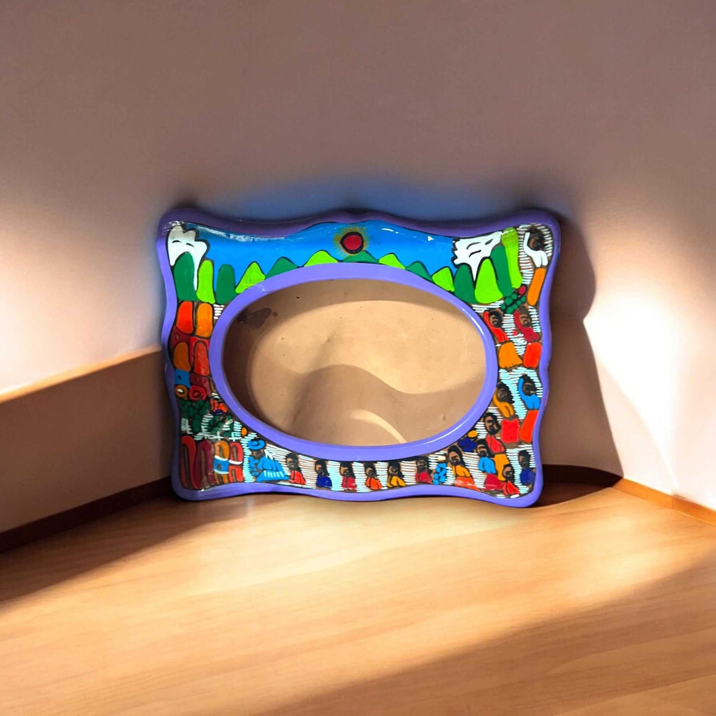 Hand-Painted Guerrero Picture Frame 5x7 | Ceramic