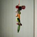 Mexican Fruit Ristra | Hand-Painted Hanging Kitchen Wall Art — vibrant hand-painted ceramic fruit ristra with peppers, carrot, avocado and more, kiln-fired