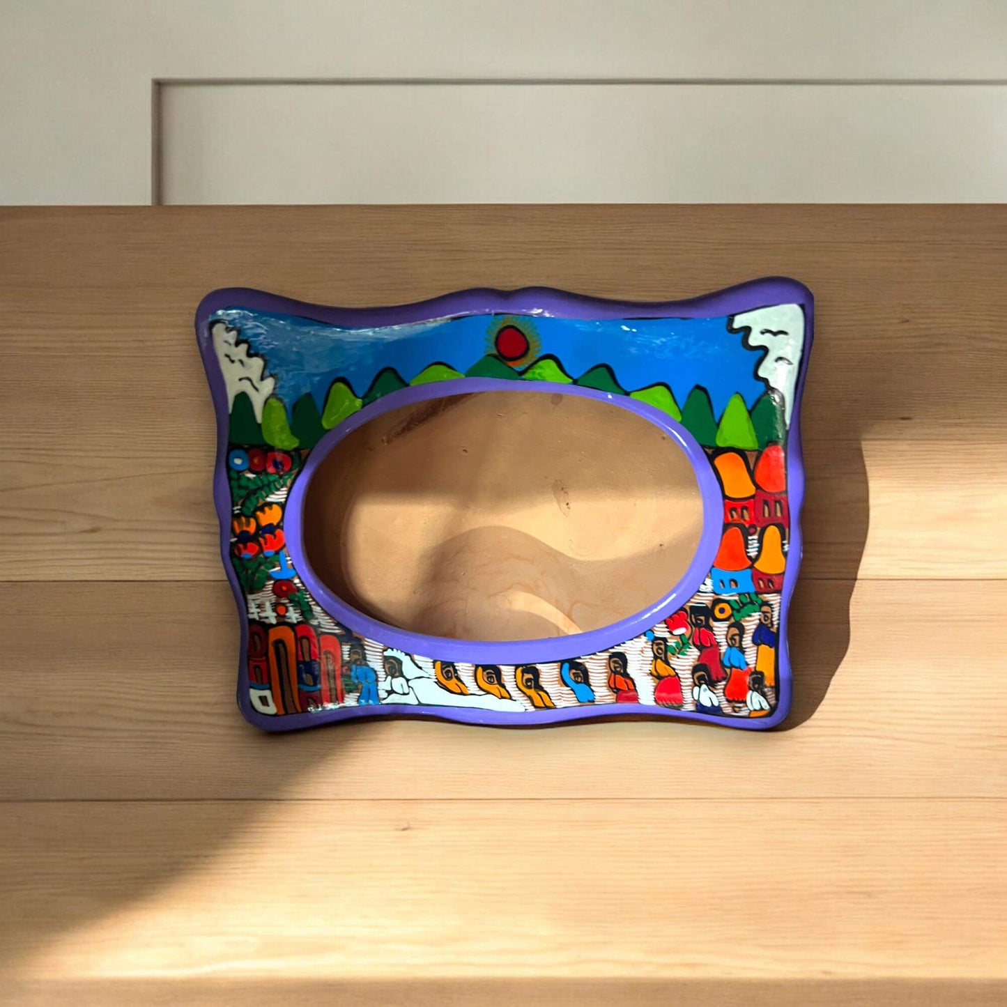 Hand-Painted Guerrero Picture Frame 5x7 | Ceramic