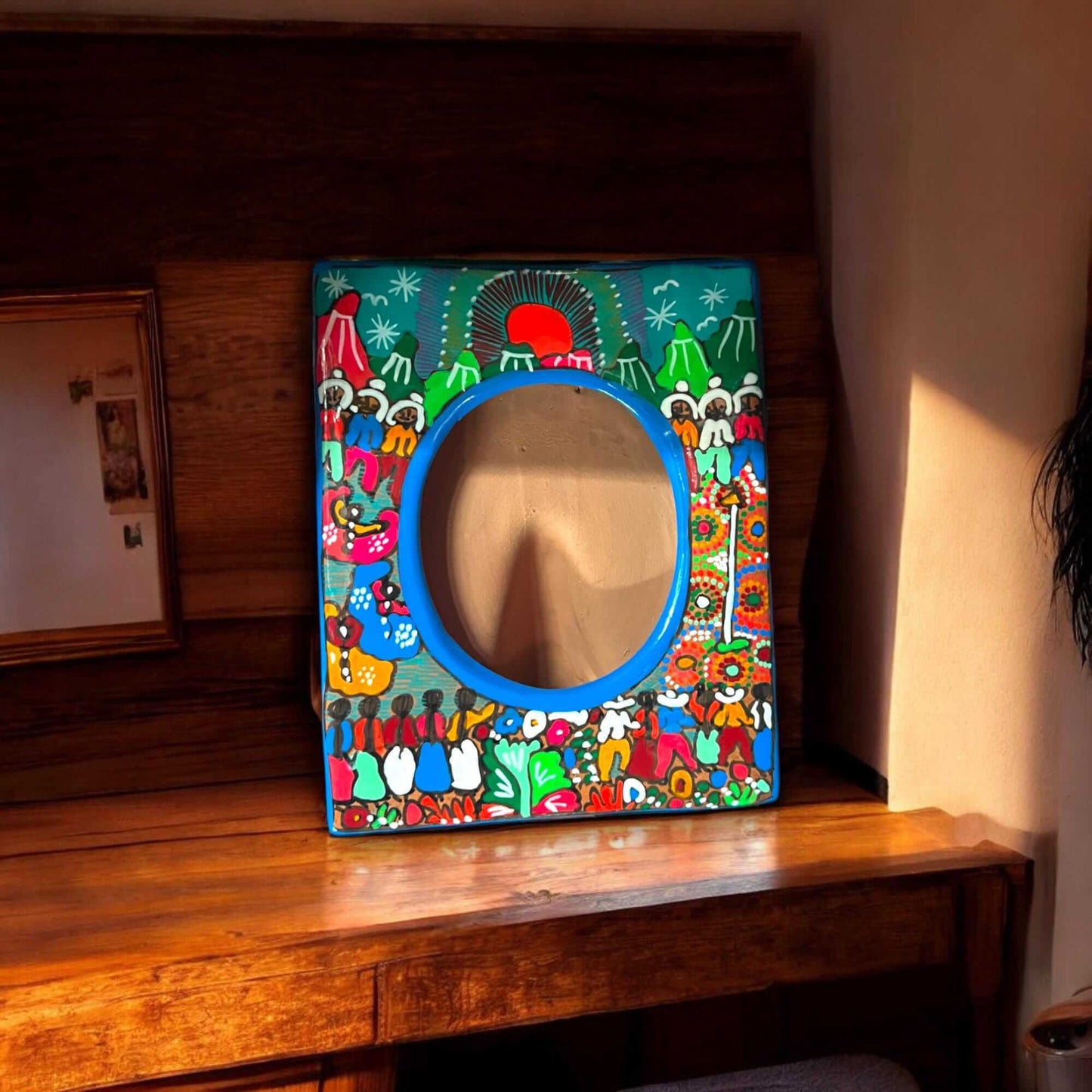 Hand-Painted Guerrero Picture Frame 5x7 | Ceramic