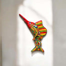 Hand-Painted Talavera Marlin Wall Art | Colorful Sailfish Mexican Decor (Large) - vibrant handcrafted multicolor ceramic sailfish from Guanajuato Mexico