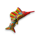 Hand-Painted Talavera Marlin Wall Art | Colorful Sailfish Mexican Decor (Large) vibrant hand-painted Talavera sailfish wall decor from Guanajuato, Mexico