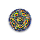 Talavera Sectional Appetizer Tray | Mexican Hand-Painted Pottery hand-painted five-section Talavera platter from Guanajuato with vibrant floral motifs