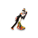 Handcrafted Talavera Cake Topper | Unique Hand-Painted Wedding Art - hand-painted dancing couple topper, kiln-fired lead-free glaze, Guanajuato artisan
