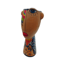 Talavera Lady Planter | Handcrafted Mexican Folk Art - colorful handcrafted Lady planter with Picasso-inspired face and floral Talavera patterns