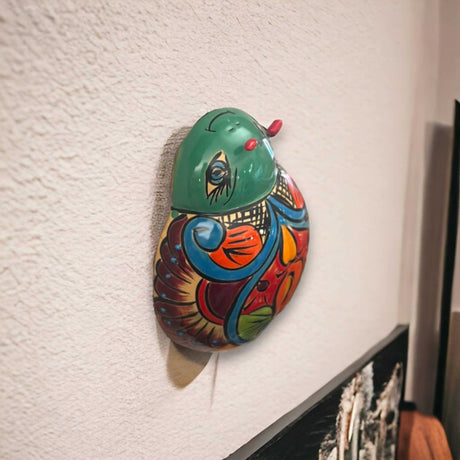 Handcrafted Talavera Ladybug Wall Art | Colorful Mexican Ceramic Decor (Medium) - vibrant hand-painted Mexican ceramic ladybug wall decor