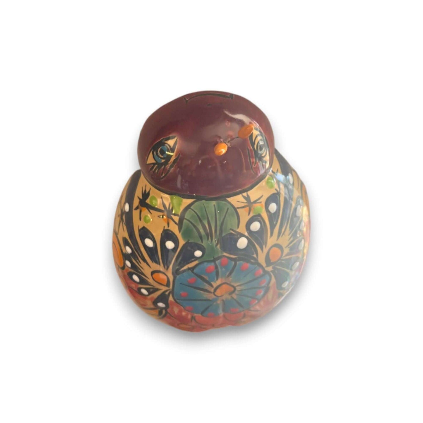 Handcrafted Talavera Ladybug Wall Art | Colorful Mexican Ceramic Decor (Medium) - hand-painted Talavera ladybug with floral motifs, kiln-fired, lead-free glaze